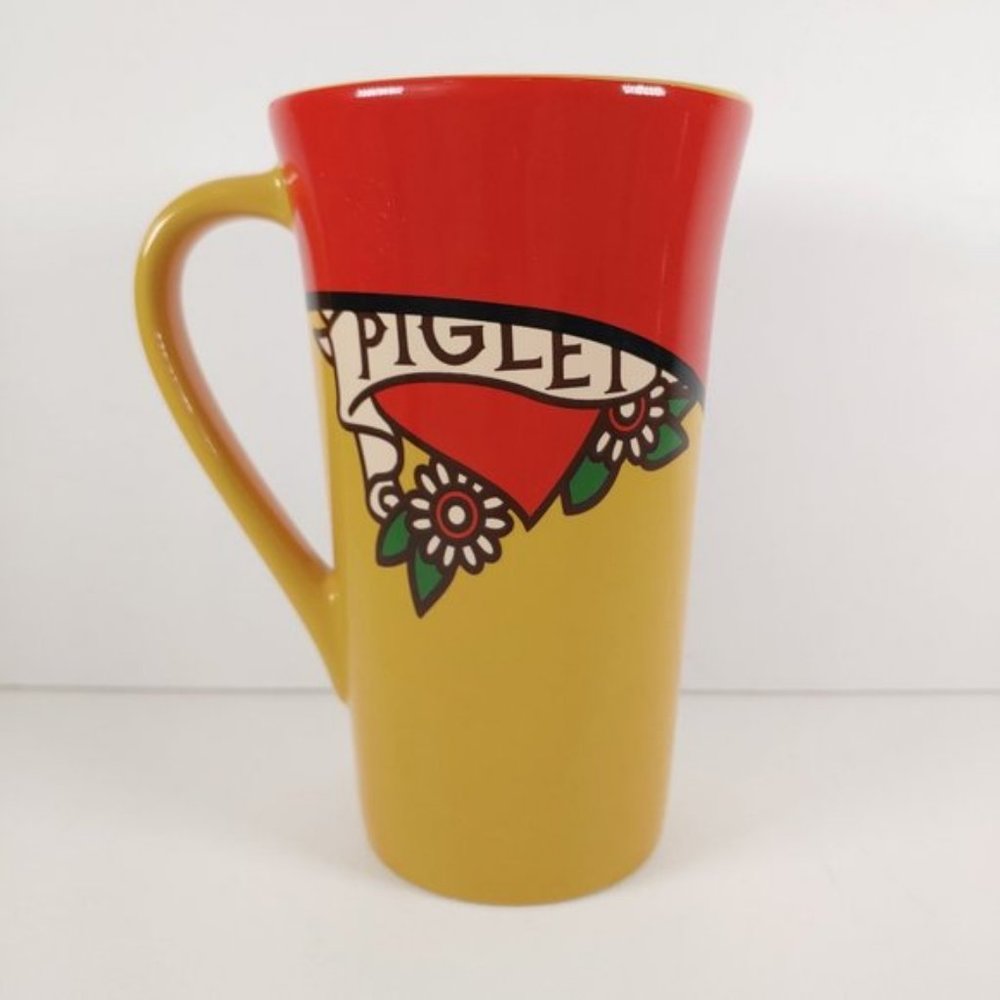 Disney Piglet Tattoo Heart Ceramic Mug Coffee CUp